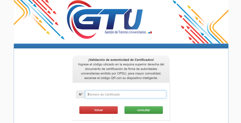 verificación gtu